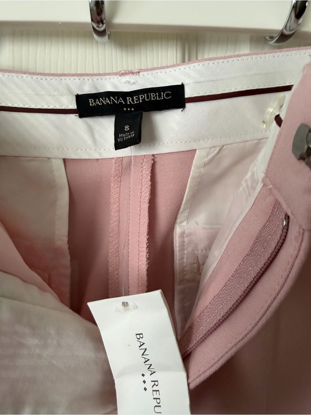 Banana Republic Blush Wide-Leg Tailored Pants - Picture 2 of 4